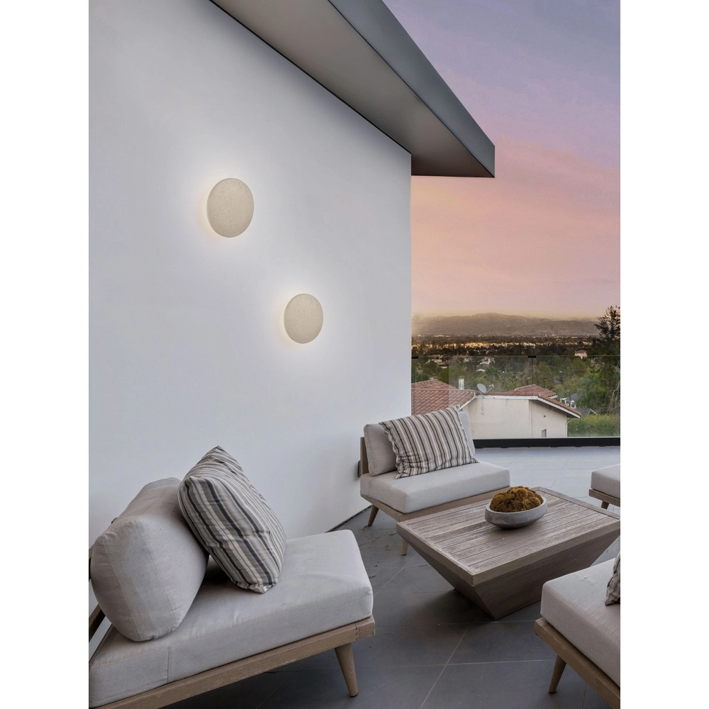 Wandlamp Cerler zand bruin steen