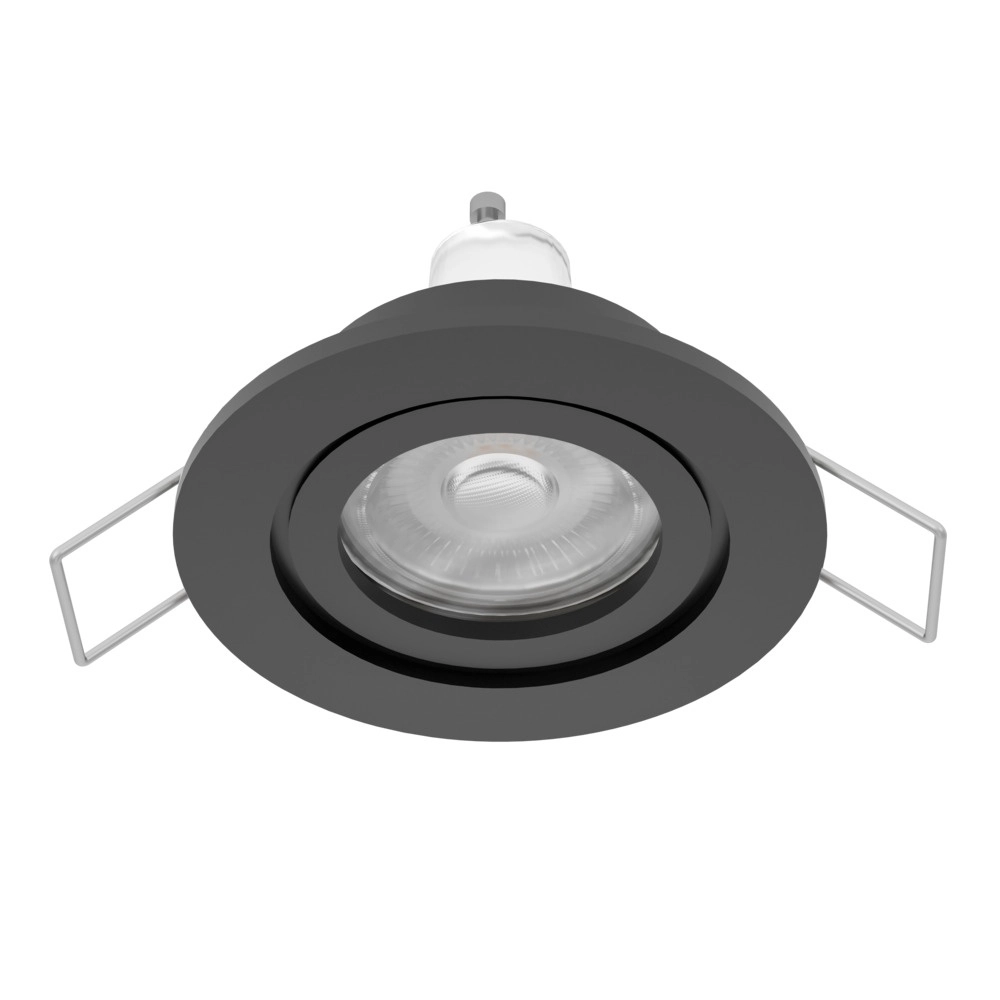 Inbouwspot Barranco zwart Ø 8,4cm IP44 - 4000K