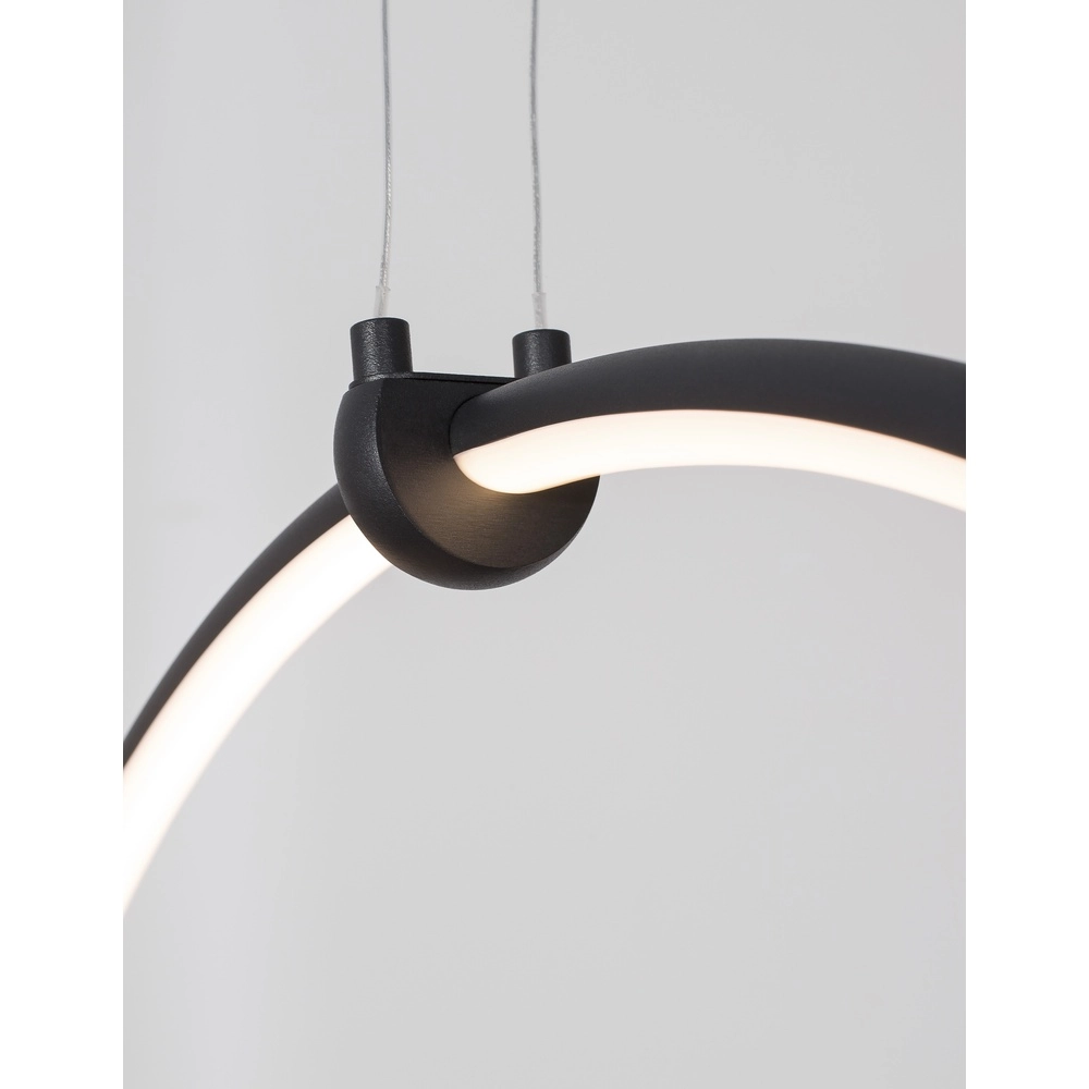 Hanglamp Ring zwart Ø 68cm Lyora 5212017429315
