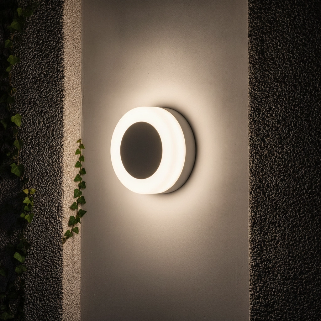 Ronde wandlamp Tune zwart