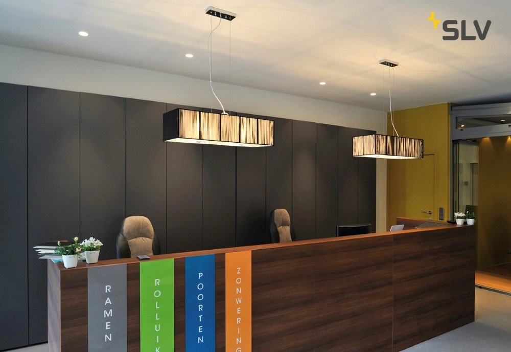 Led hanglamp Q-Line dimbaar 142cm zwart SLV 4024163196116