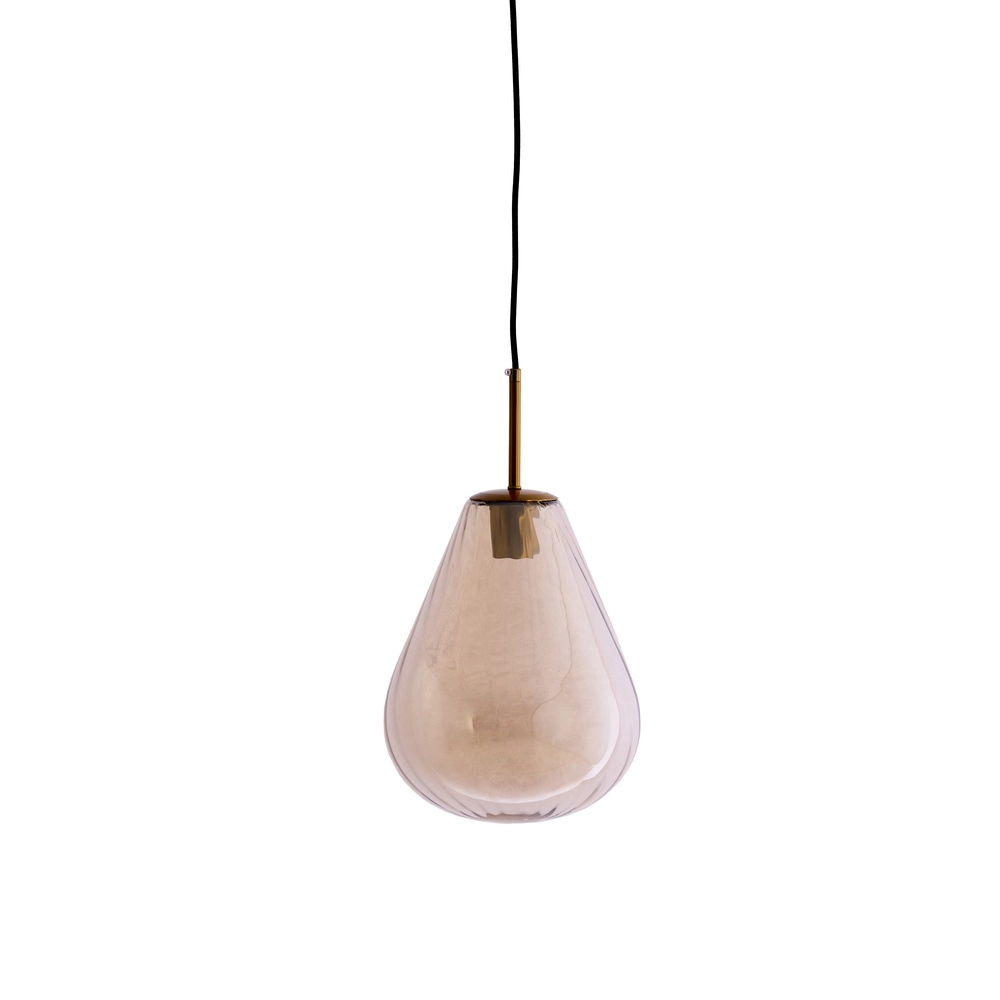 Glazen hanglamp Leona Ø 25cm - amber glas