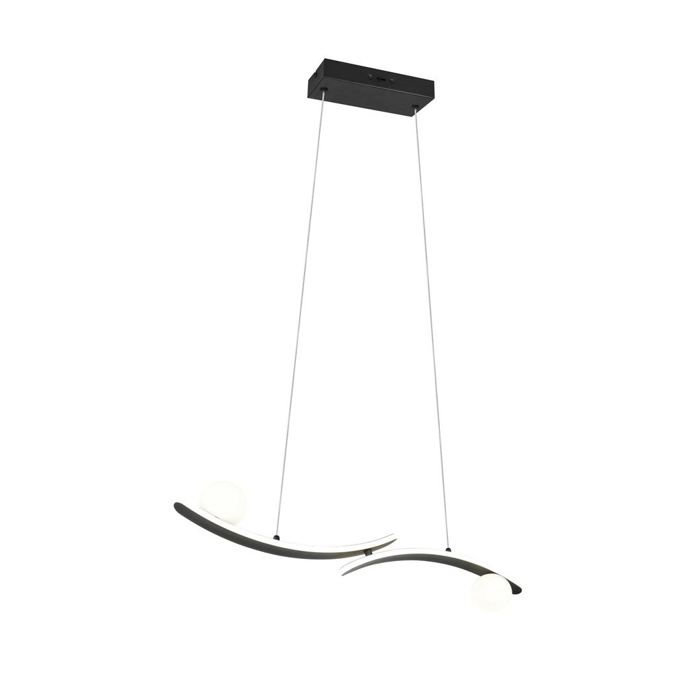 Design hanglamp Napoli zwart Trio 4017807683462