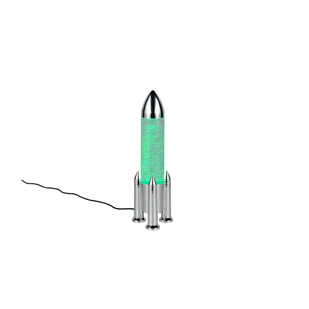 Tafellamp Apollo raket titanium grijs Trio 4017807681208