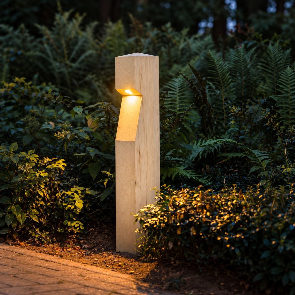 Houten padverlichting Eye 100 Accoya - 10x10x90cm - 2700K