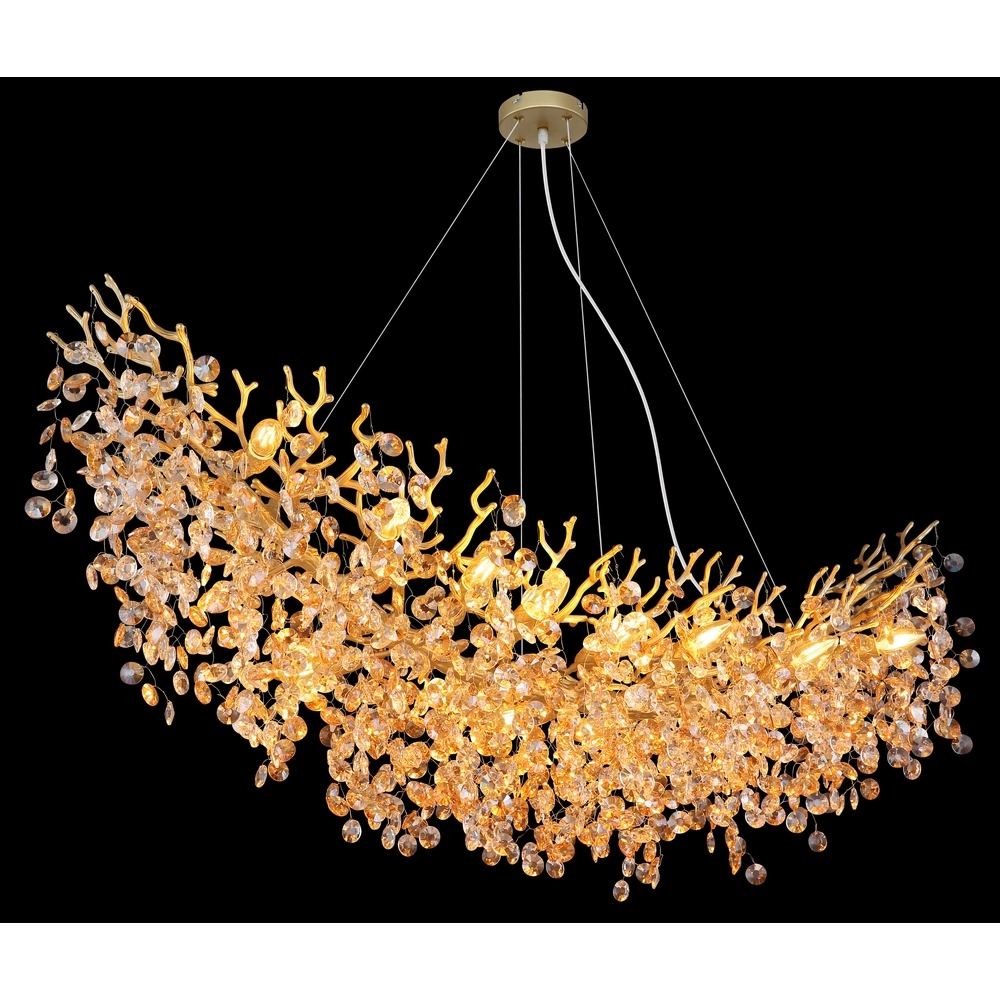 Hanglamp Queena goud 150cm Globo 9007371522705