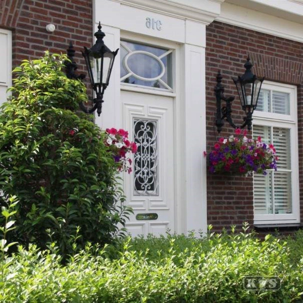 Nostalgische lantaarnlamp Bergum K7B met kronen - zwart KS verlichting 8714732150941