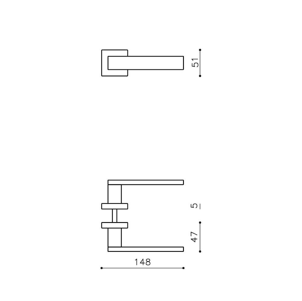 Design deurklink Diana chroom Olivari 8714186511862