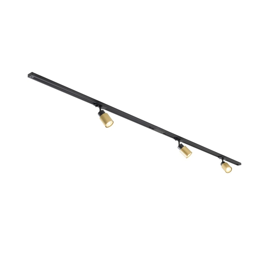 Railset Puri 2.0 1-fase goud met zwart SLV 4024163303125