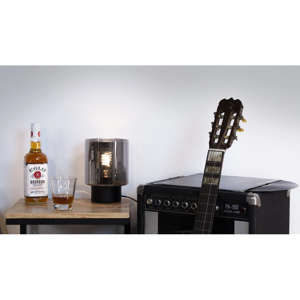 Tafellampje Gorosiba met smoke glas Eglo 9002759339845