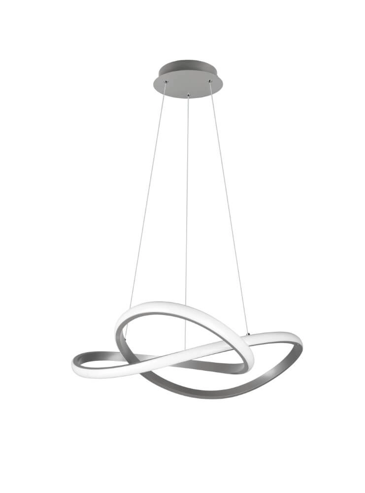 Led hanglamp Course grijs Trio 4017807521504