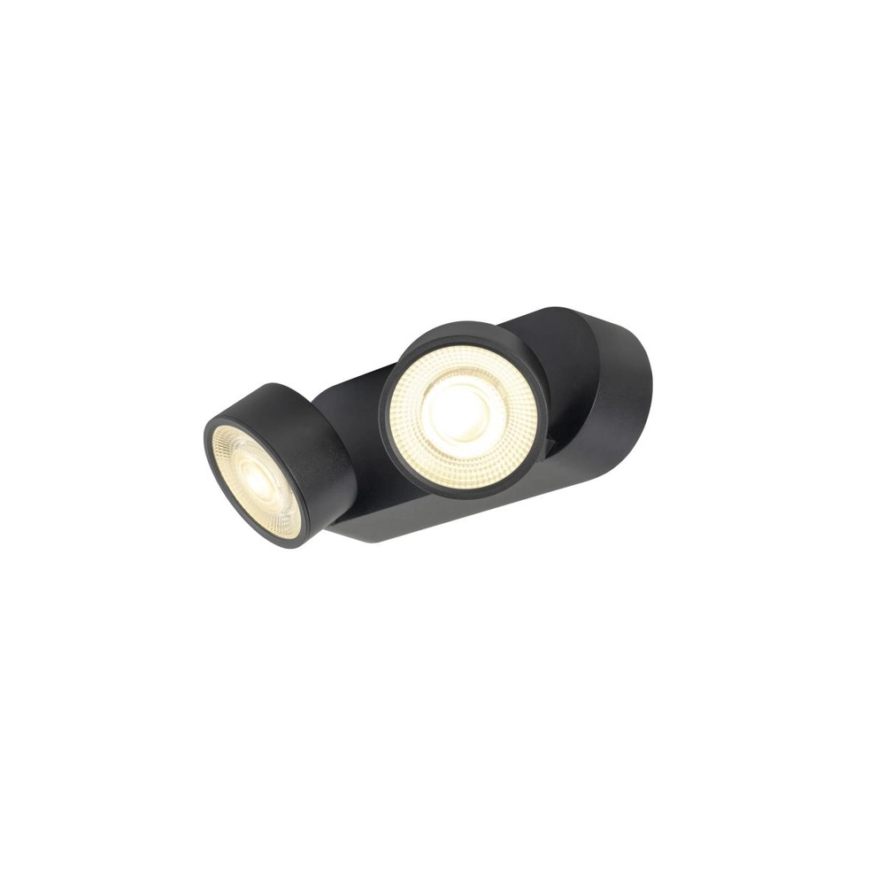 Opbouwspot Kalu 2.0 dubbel zwart 3000K SLV 4024163317573