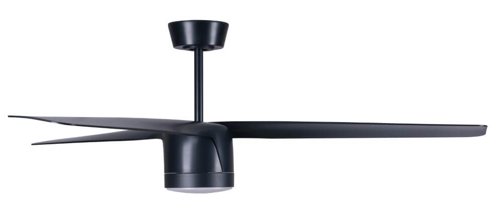 Zwarte plafondventilator met lamp Peregrine Ø 142cm Beacon 9333509165316
