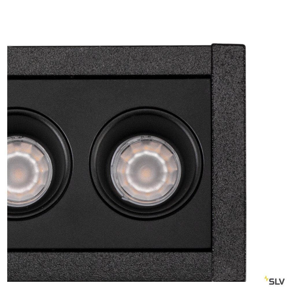 Led inbouwlamp Milandos 6-lichts 6x160 lumen zwart SLV 4024163254793