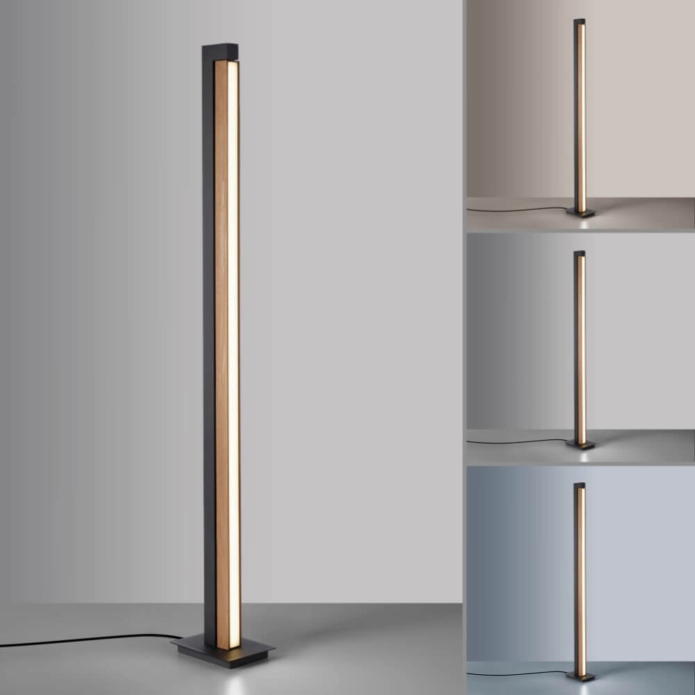 Vloerlamp Pure-Lines hout Paul Neuhaus 4012248375754
