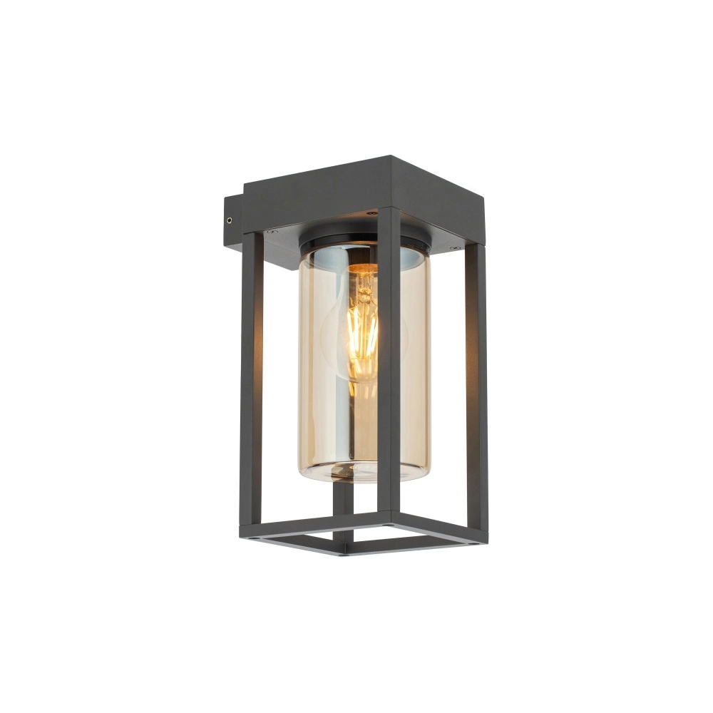 Strakke buitenlamp Avila 1x E27 - antraciet