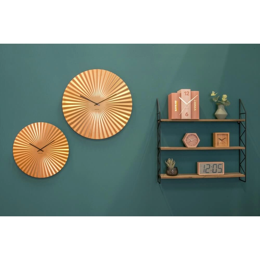 Wandklok Sensu goud - Ø 40cm Karlsson 8714302613500