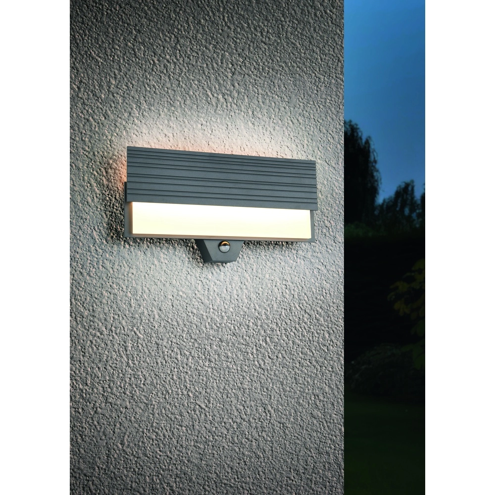 Design wandlamp Mariza antraciet met sensor Trio 4017807603774