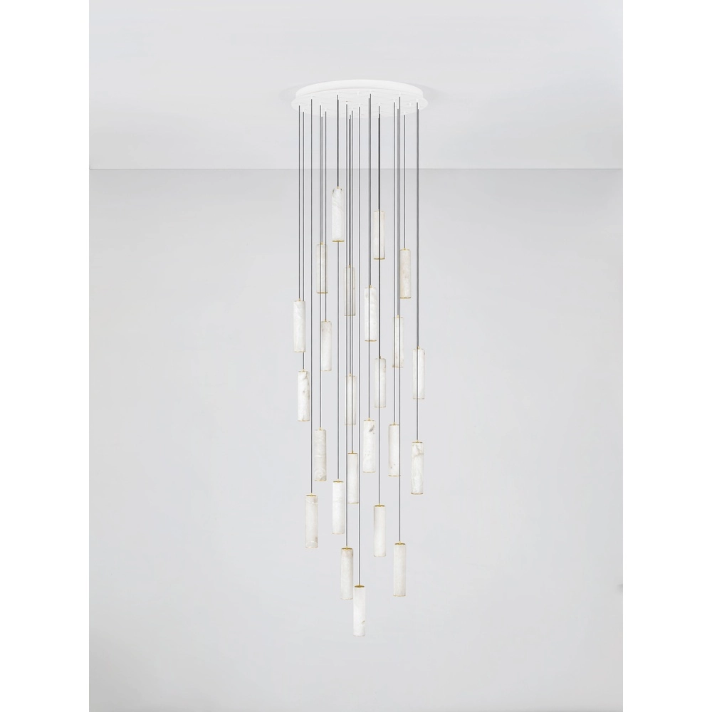 Hanglamp Diletto goud met wit 24-lichts Lyora 5212063503250
