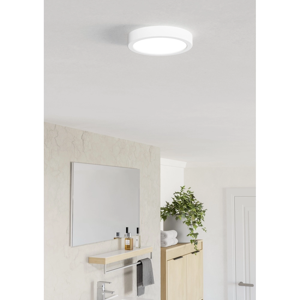 Plafonnière IP44 Fueva 6 rond - wit - Ø 16,6cm Eglo 9008606330362