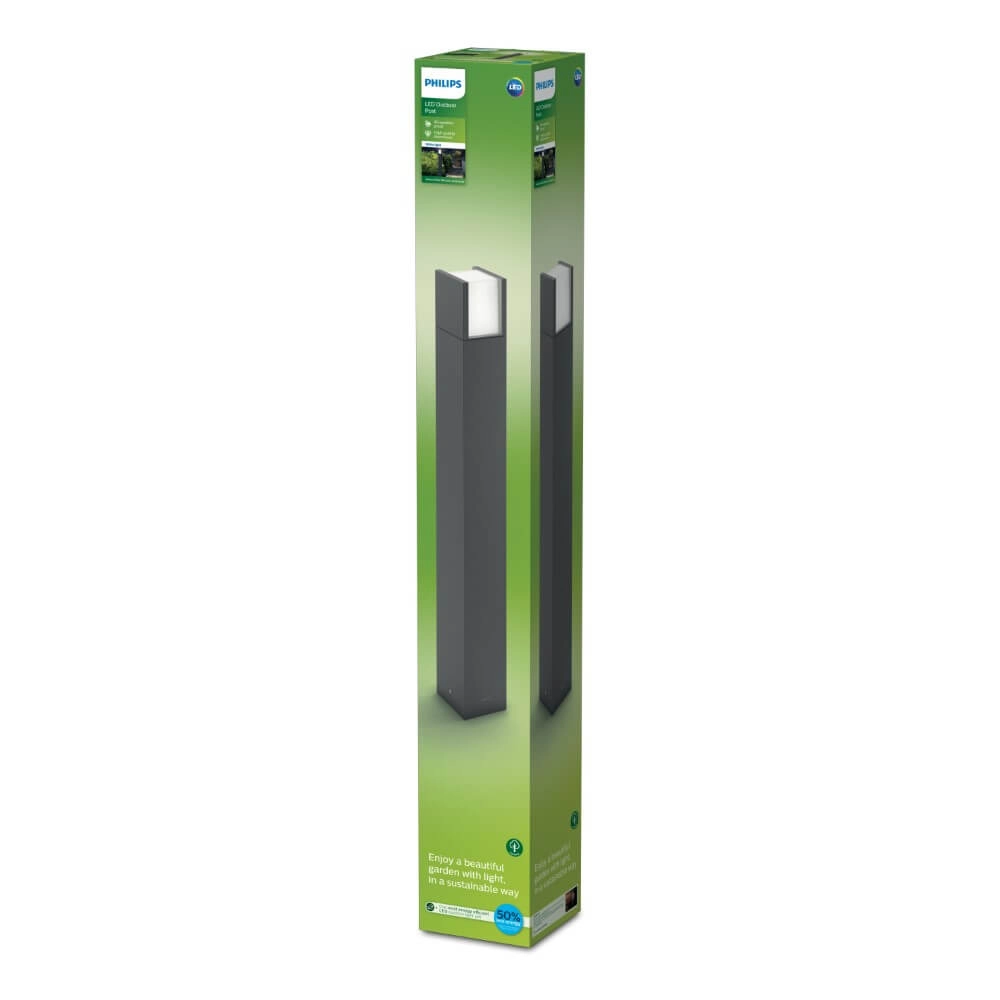 Lantaarn Arbour antraciet - 77cm Philips 8719514490260