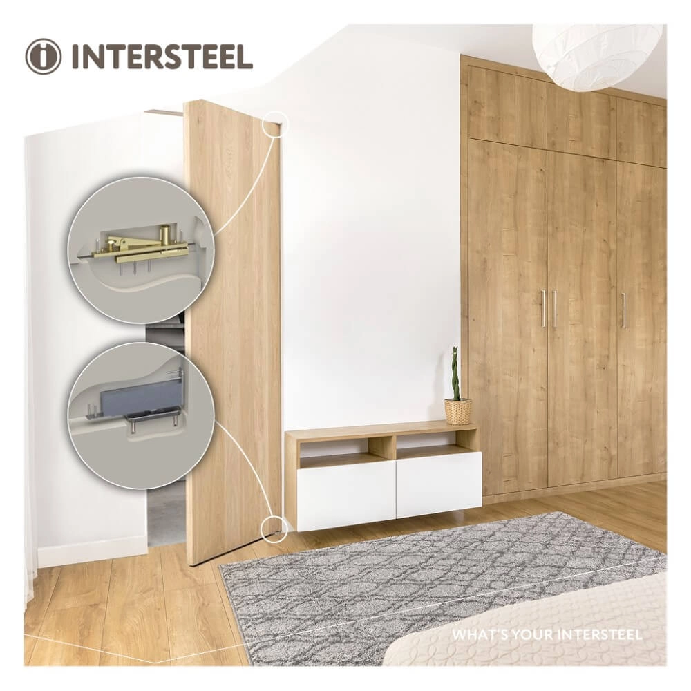 Taatsdeurscharnier Rotura tot 75kg zwart Intersteel 8714186508176