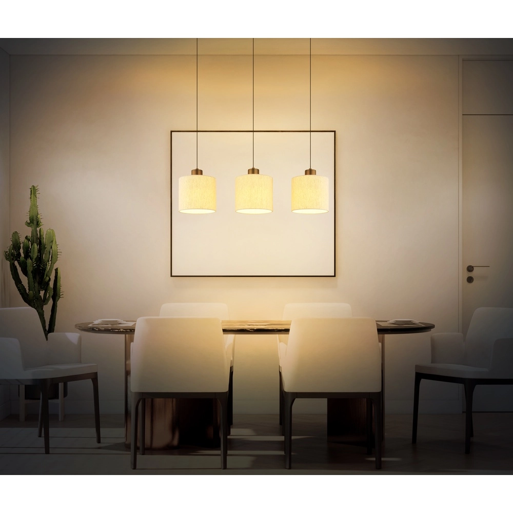 Gunmetal hanglamp Thea 3-lichts recht Globo 9007371567034