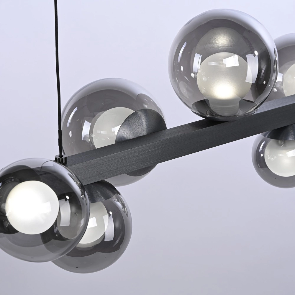 Eettafel hanglamp Pure E-Popup 18L - met smoke glas Paul Neuhaus 4012248396452