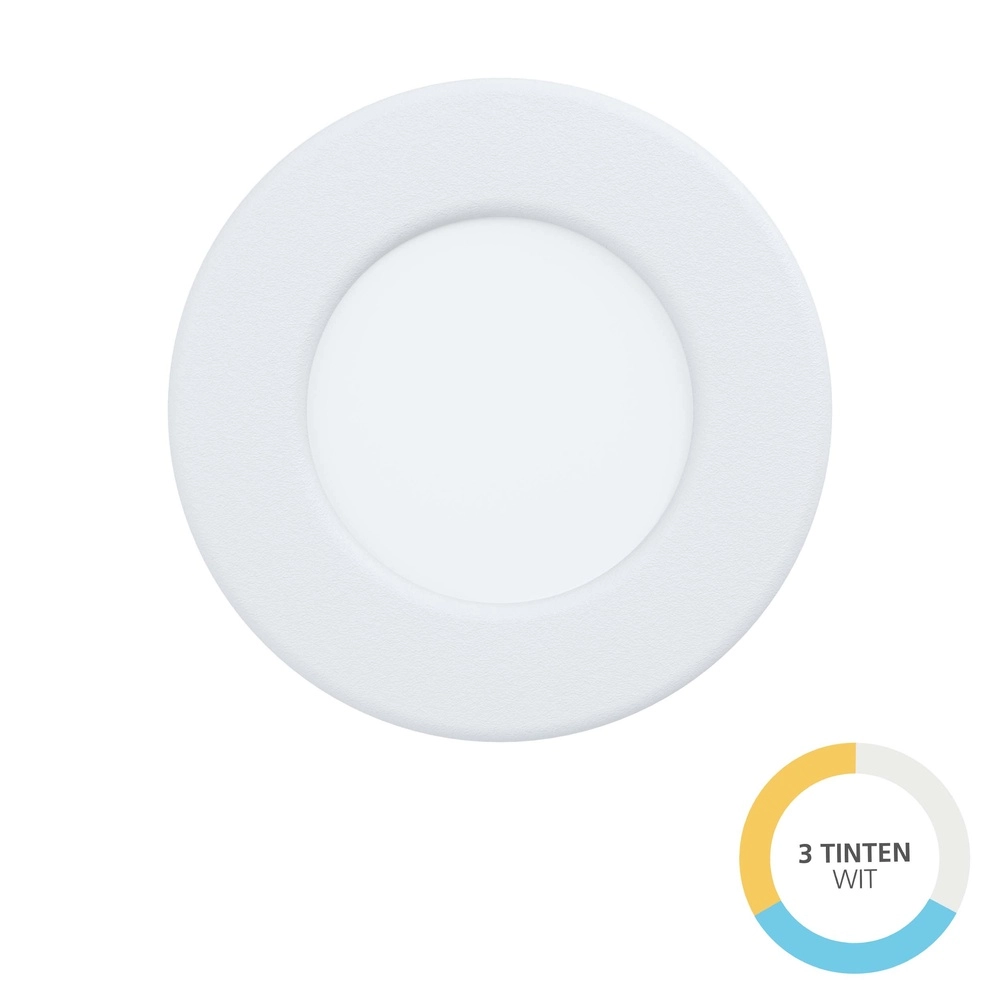 Inbouwspot Fueva 6 rond - wit - Ø 8,8cm
