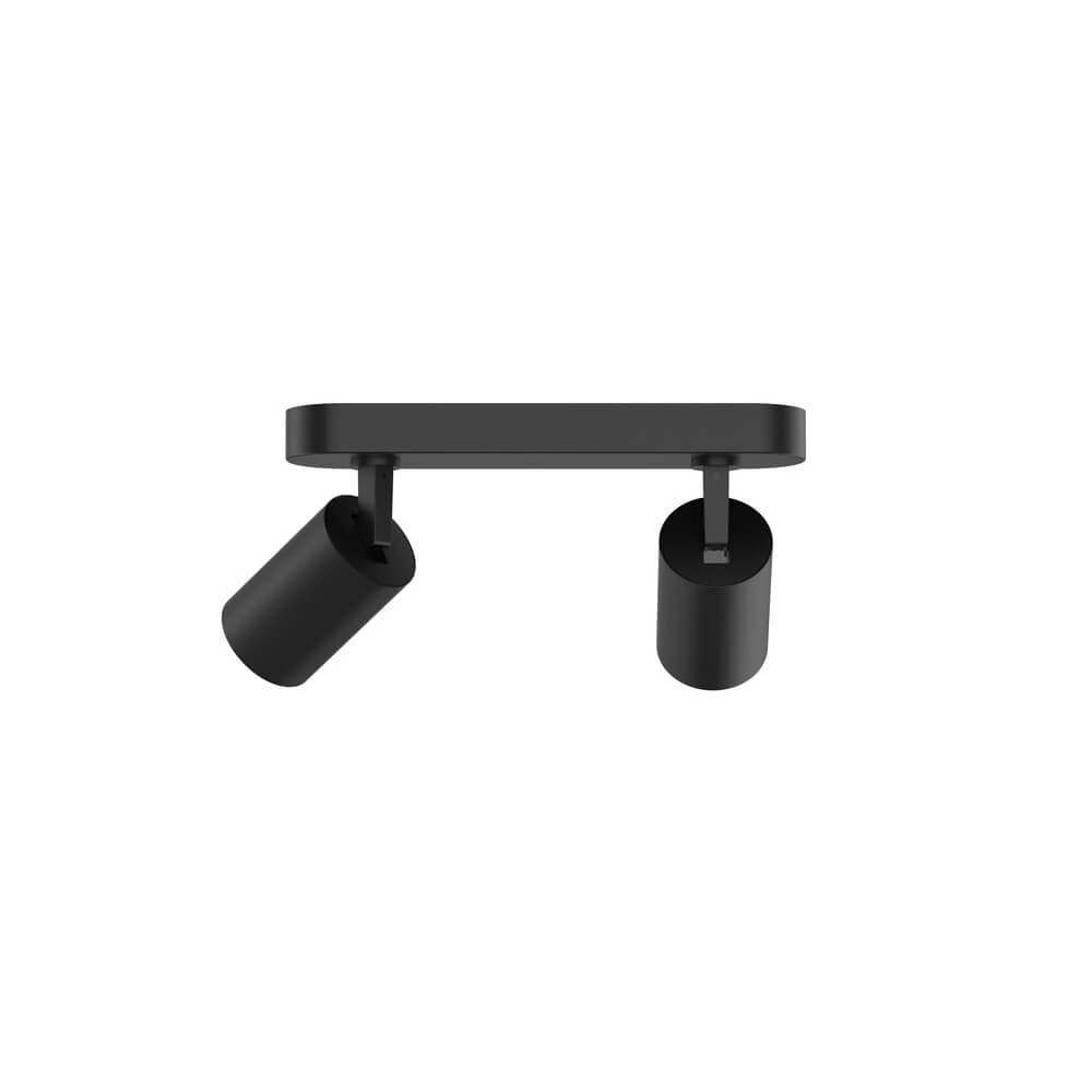 Dubbele opbouwspot Tevo zwart Lyora 4255805301517