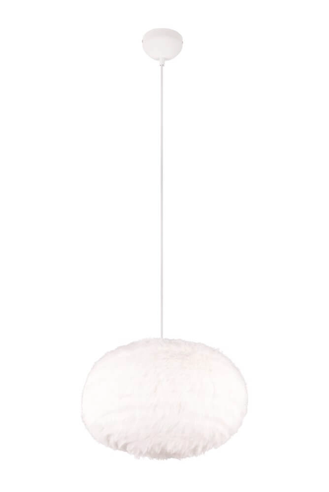Stoffen hanglamp Furry crème Ø 50cm