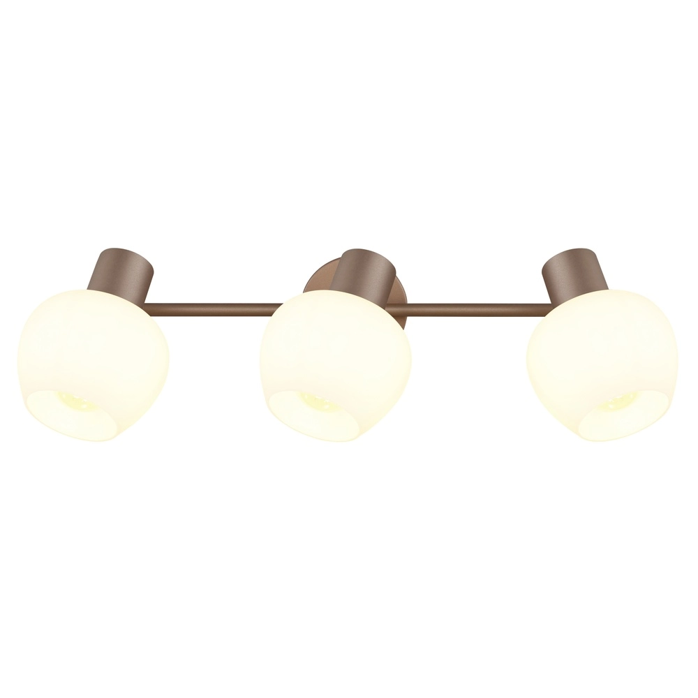 Plafondlamp Eileen 3-lichts koffie bruin Globo 9007371592562