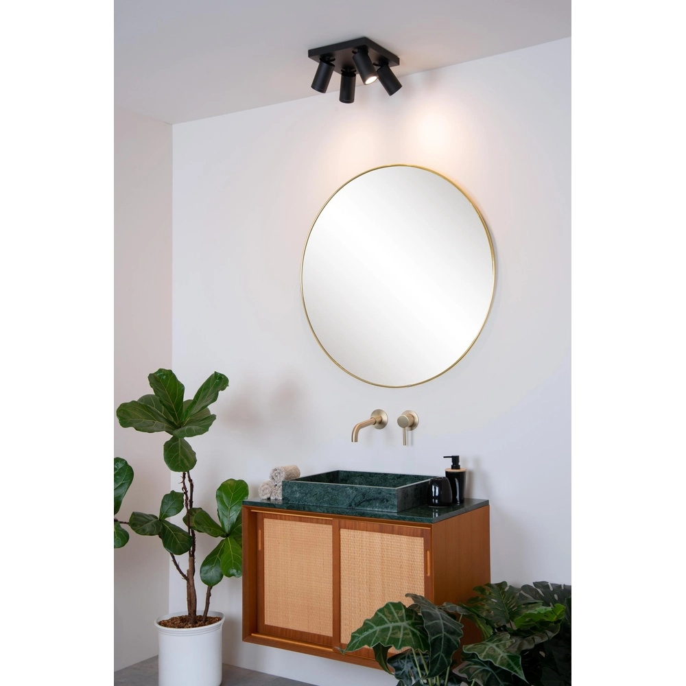 Plafondspot Taylor IP44 4-lichts zwart Lucide 5411212092670