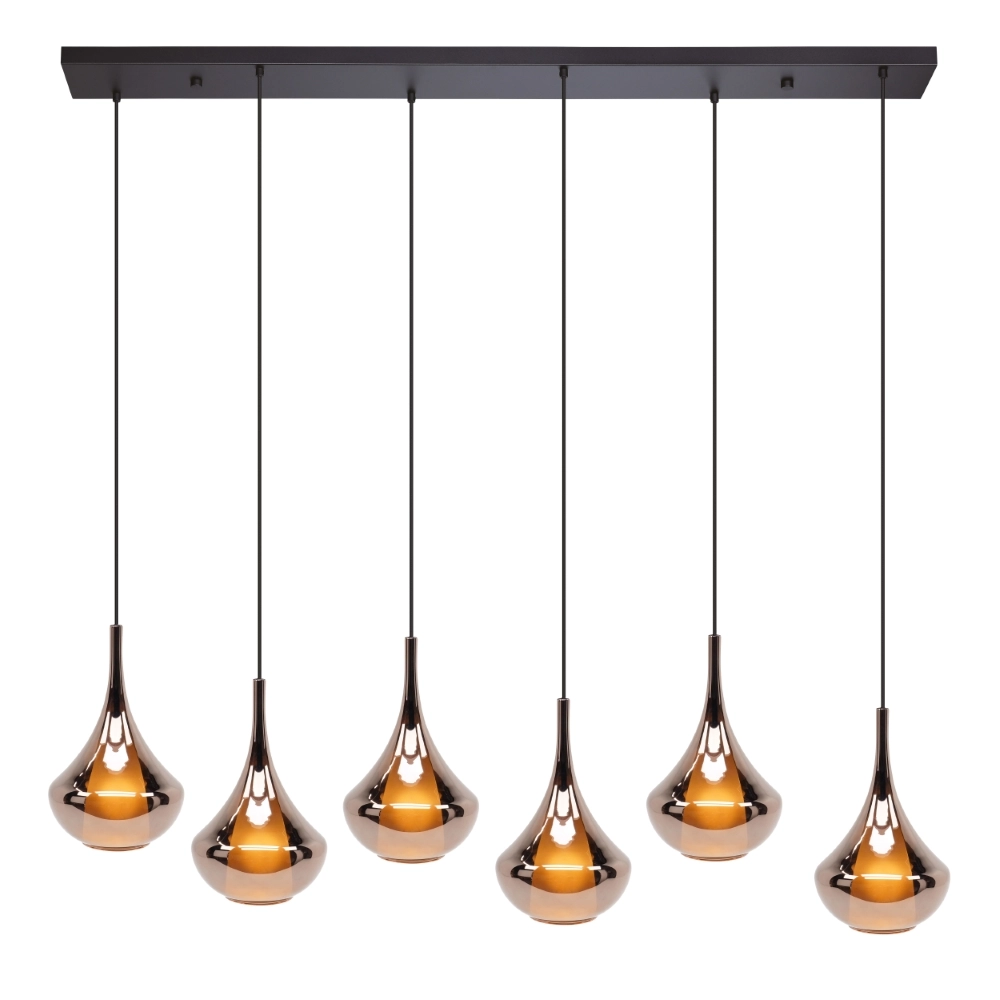 Design hanglamp Almoster recht 6-lichts