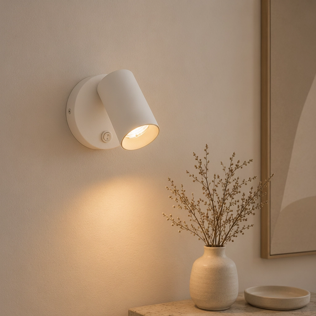 Wandspot Net rond wit