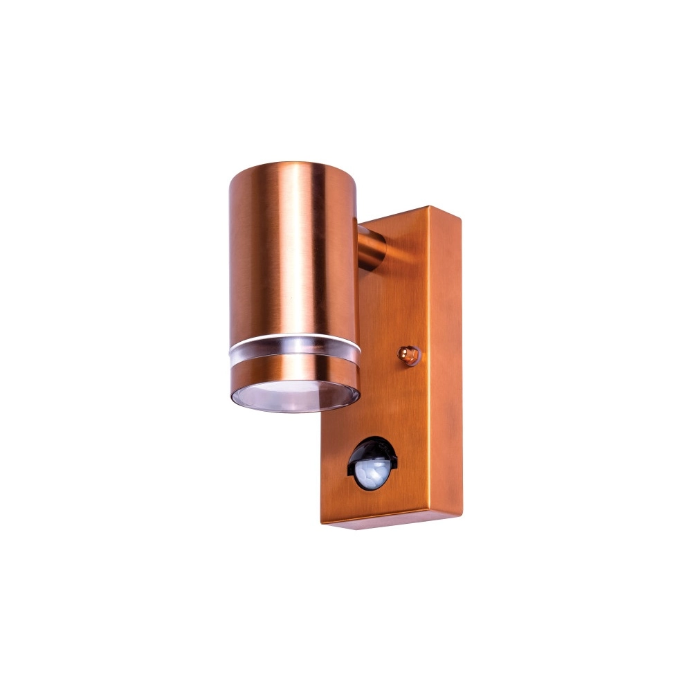 Wandspot met sensor Opden Roodkoper - 1x GU10