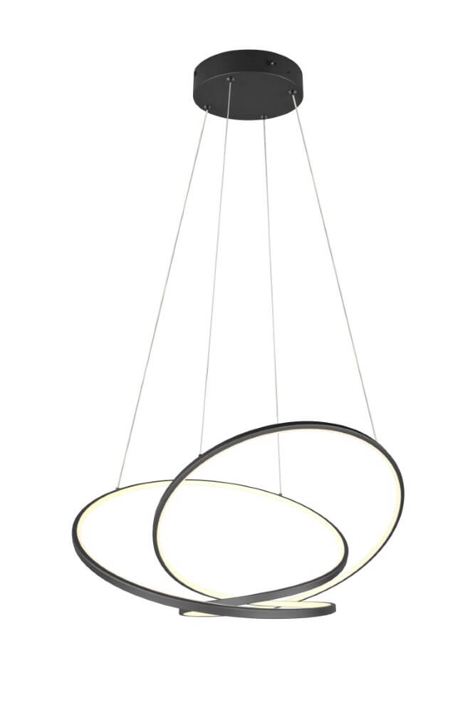 Vide hanglamp Darvin zwart - 75cm