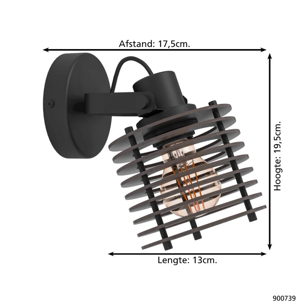 Industriële wandlamp Segovia Eglo 9008606267149