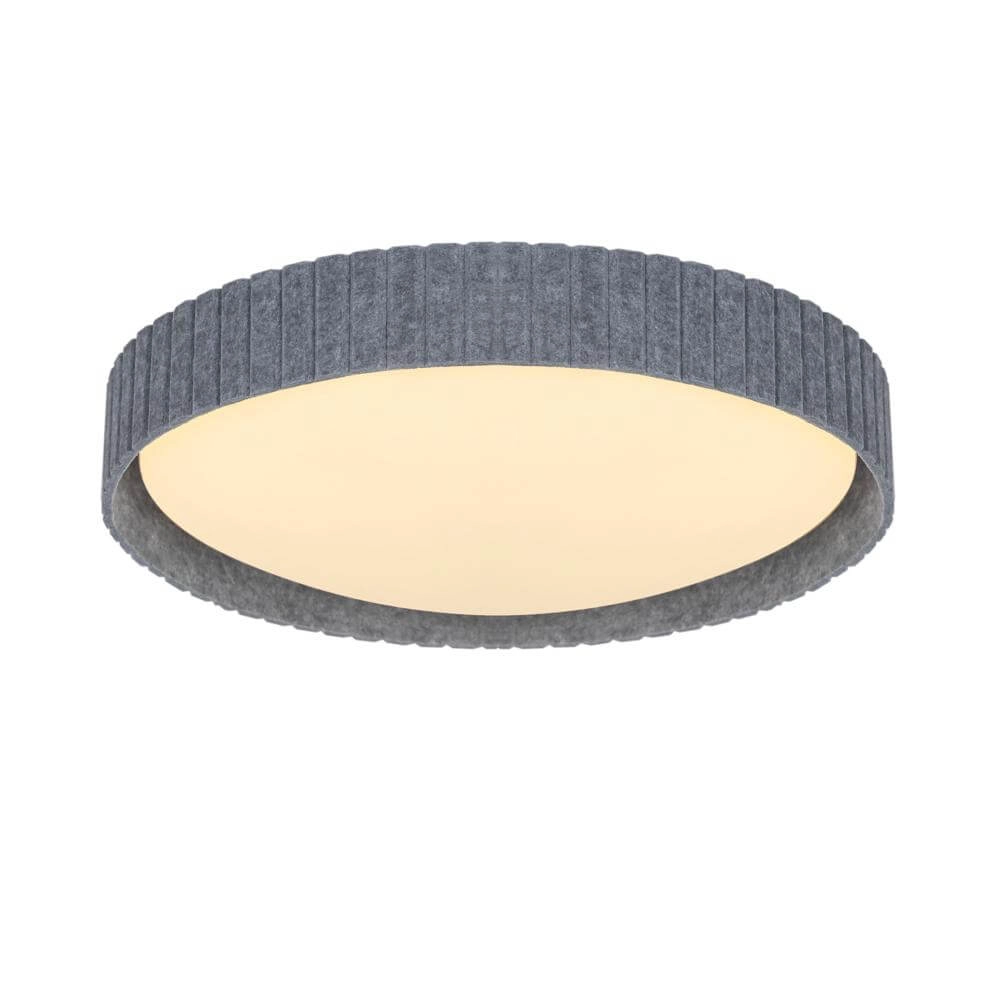 Plafondlamp Corato grijs vilt Ø 52cm