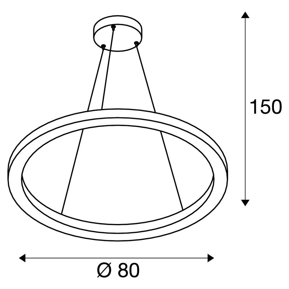 Led hanglamp One 80 Ø 80cm SLV 4024163231060