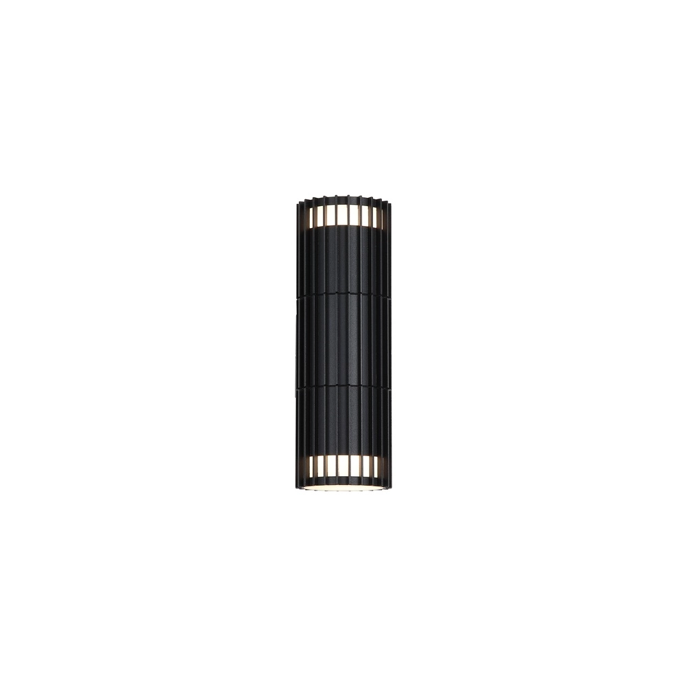 Wandlamp Detroit zwart dubbel