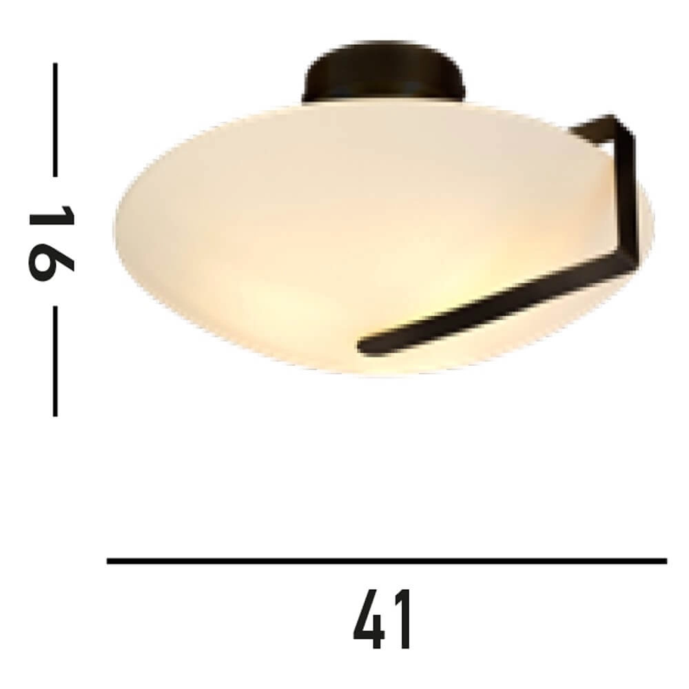 Plafondlamp Sundial zwart Searchlight 5053423274751