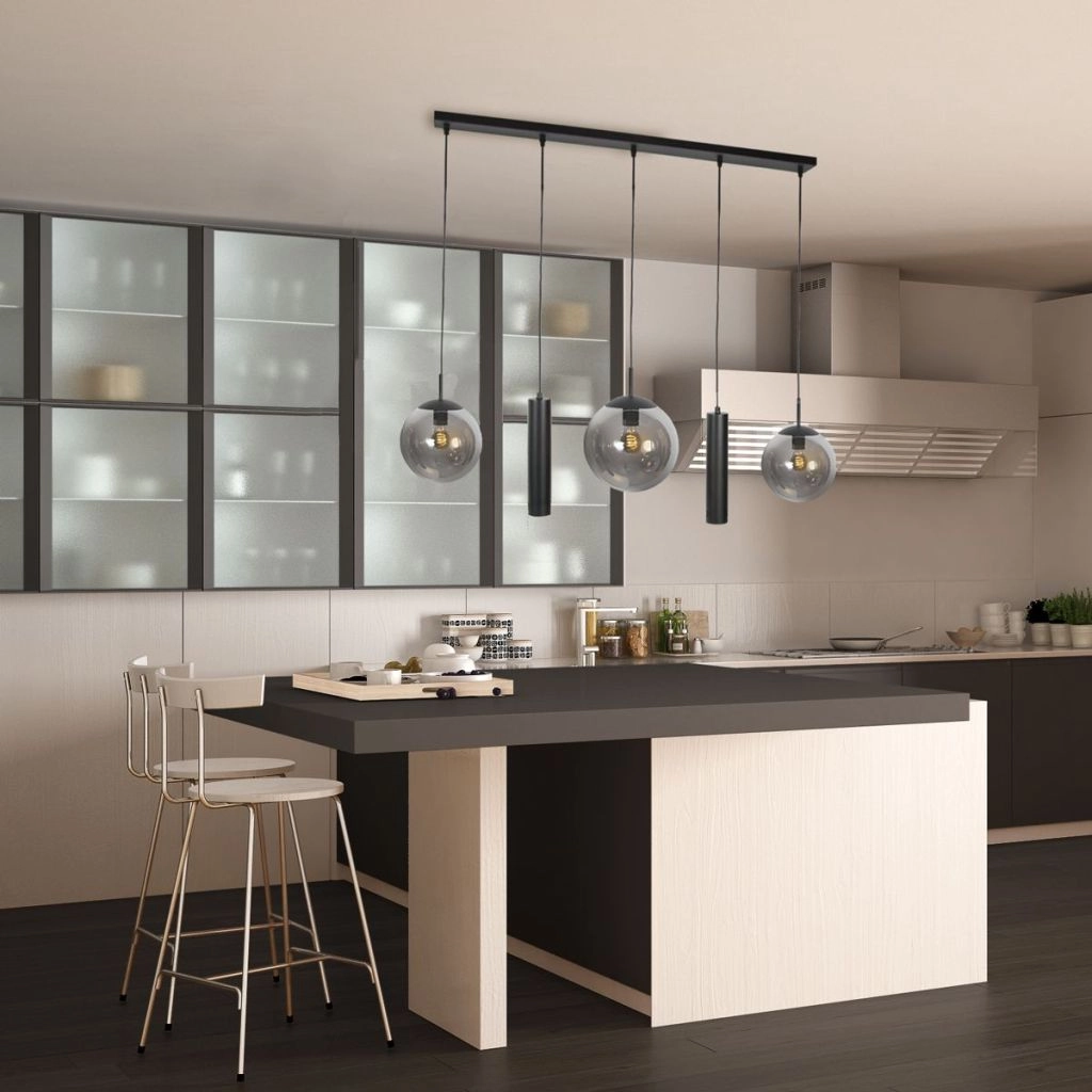 Design hanglamp Bollique 5-lichts zwart Steinhauer 8712746187687