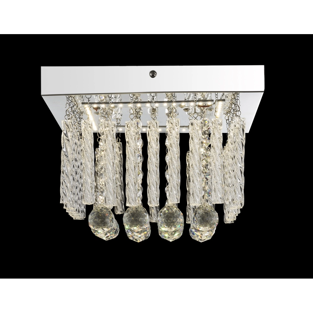 Plafondlamp Mathilda chroom Globo 9007371337347