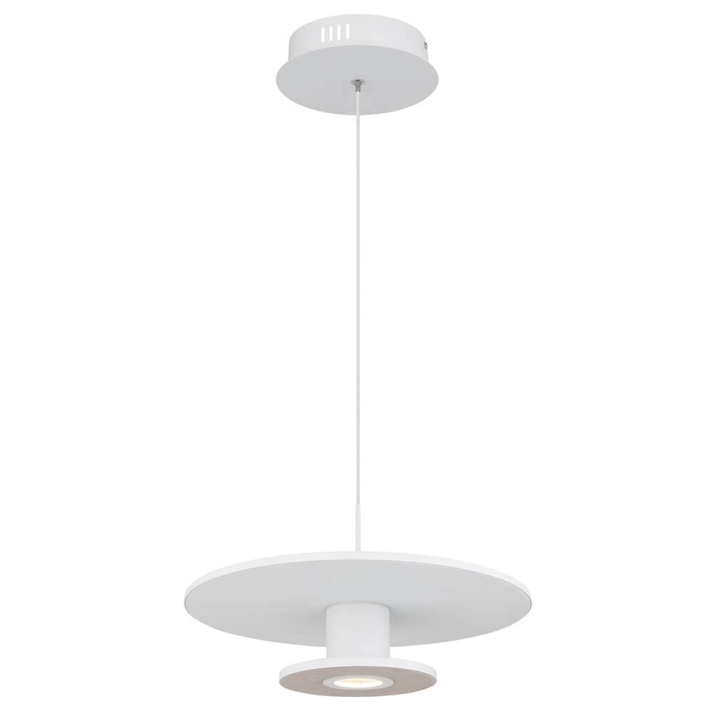 Witte hanglamp Carter Ø 38cm met vilt