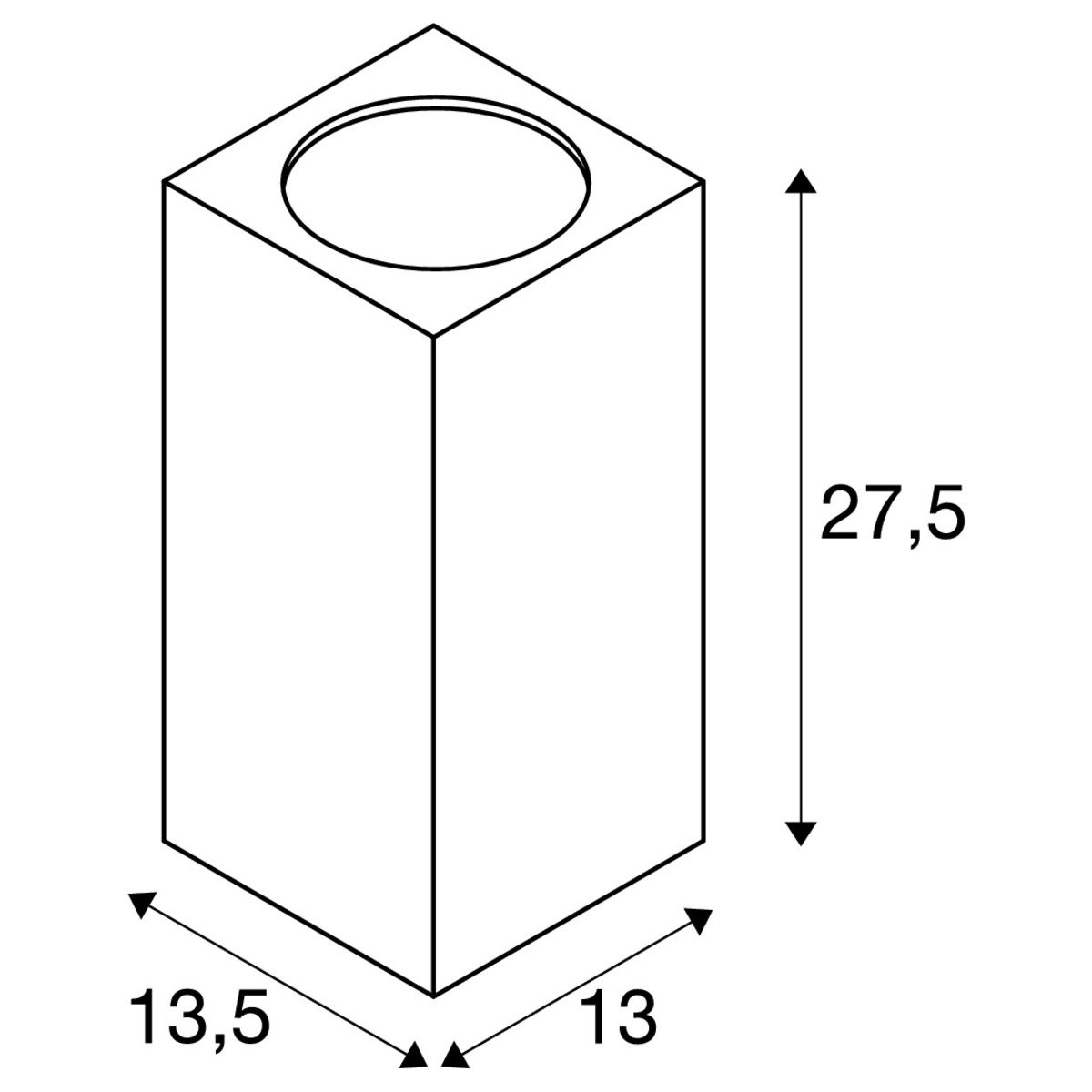 Up - Downlighter Big Theo Up-Down Out voor buiten SLV 4024163100472