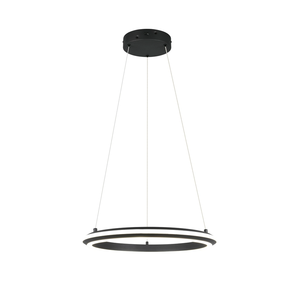 Hanglamp Amador zwart Ø 45cm Trio 4017807656626