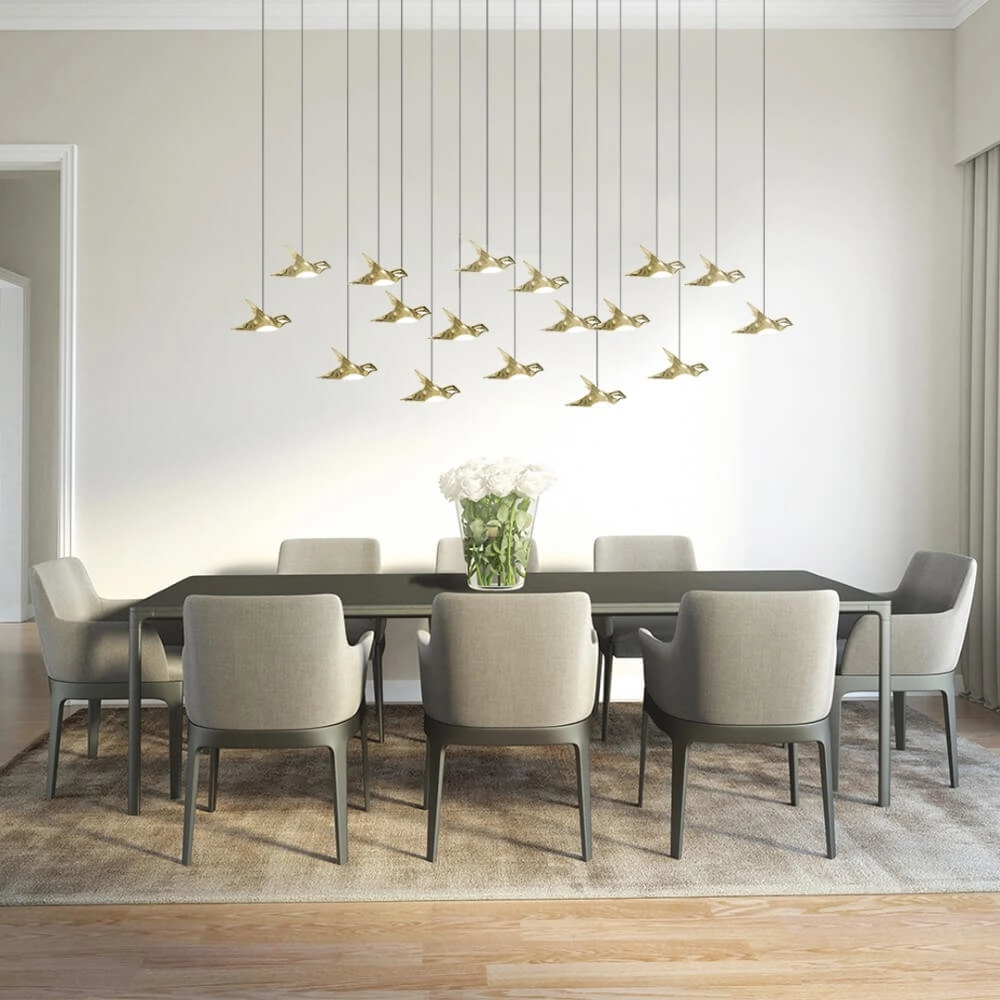 17-lichts hanglamp Paratebueno 2 messing Stars of Light 9008606292219