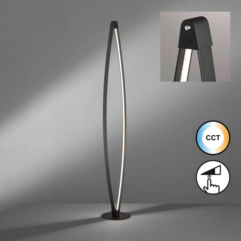 Vloerlamp Fenga zwart Fischer & Honsel 4003694405034