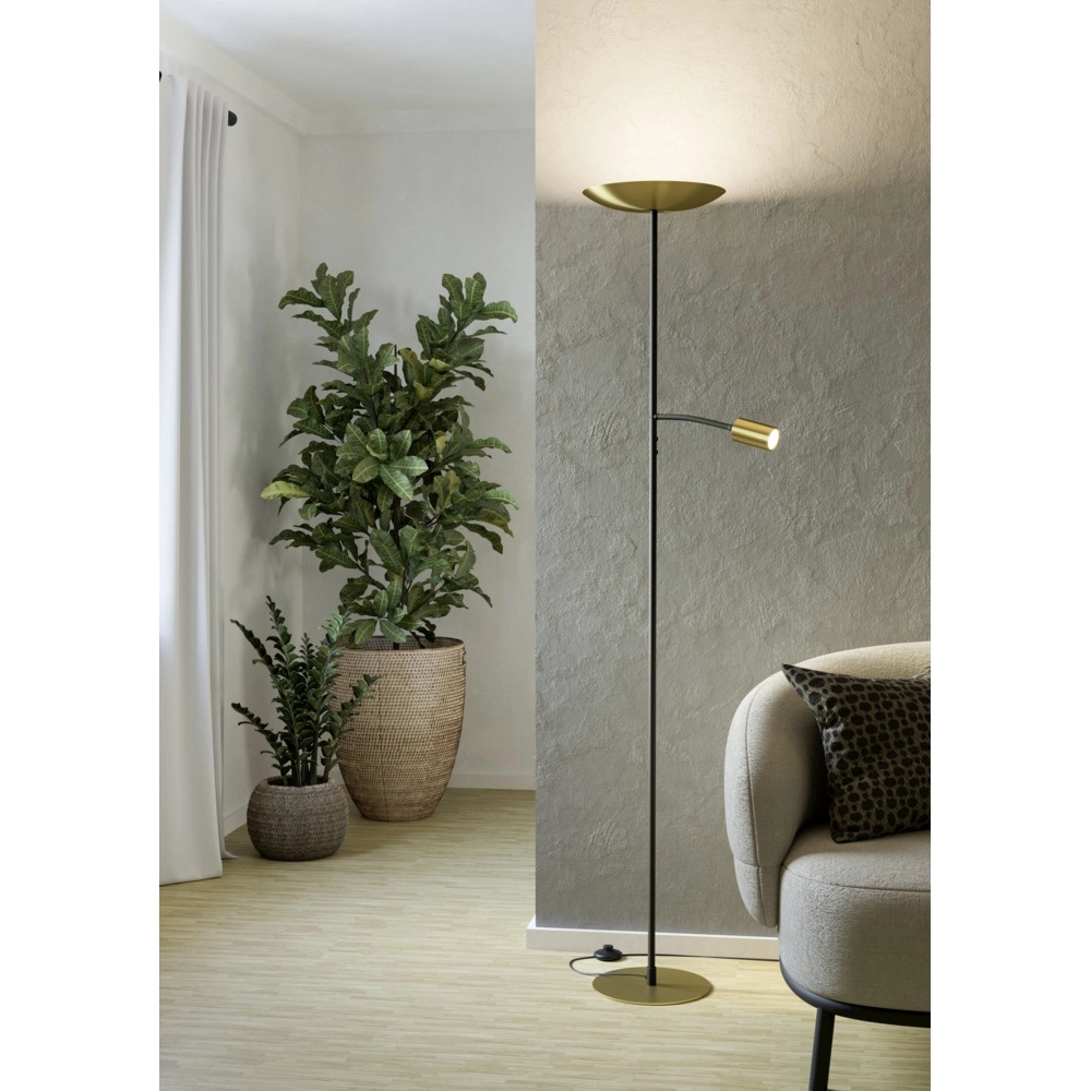Vloerlamp Conivarino goud met zwart Eglo 9008606356591